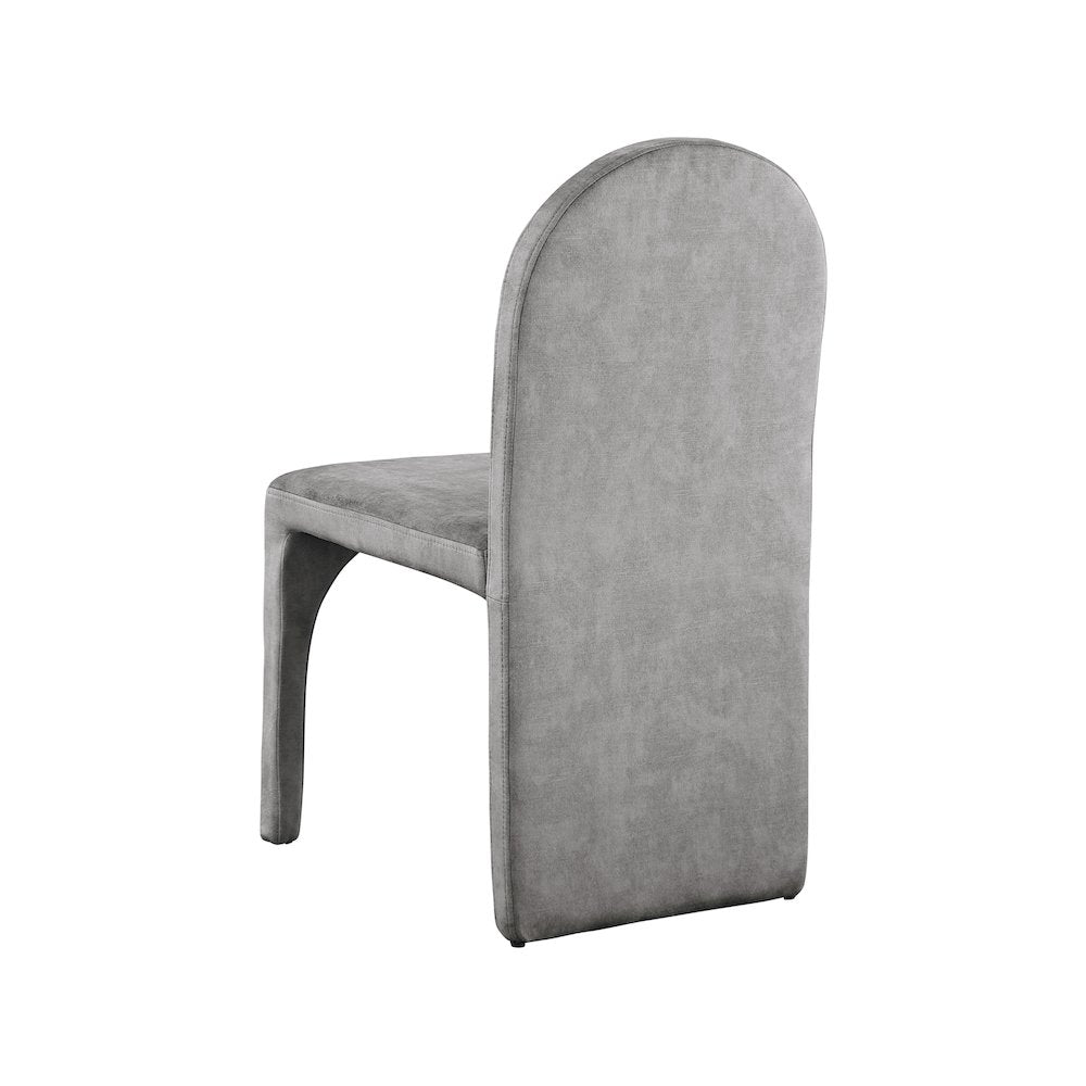 Summer Grey Velvet Dining Side Chair, Set of 2