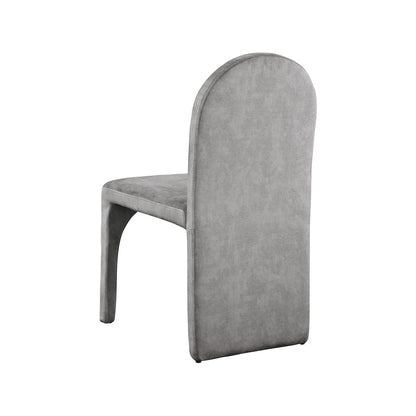 Summer Grey Velvet Dining Side Chair, Set of 2