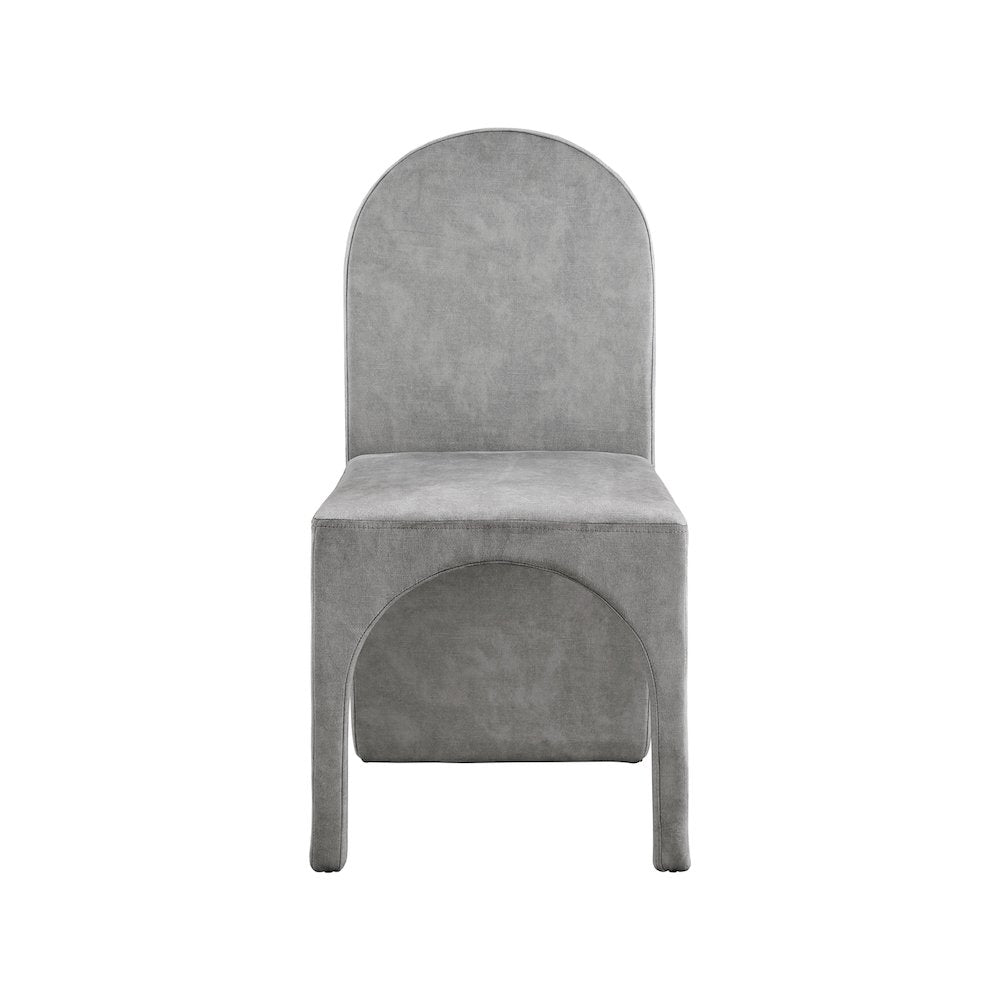 Summer Grey Velvet Dining Side Chair, Set of 2