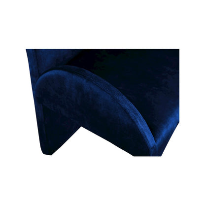 Summer Navy Velvet Dining Arm Chair, Set of 2