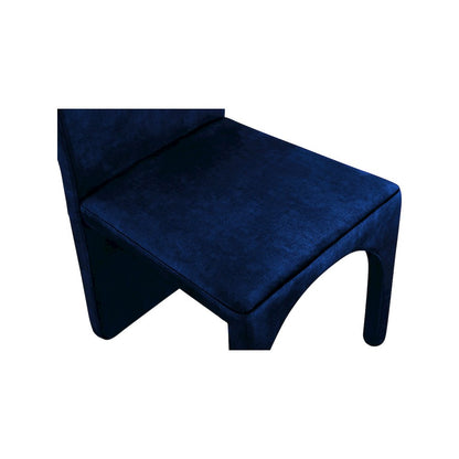 Summer Navy Velvet Dining Side Chair, Set of 2