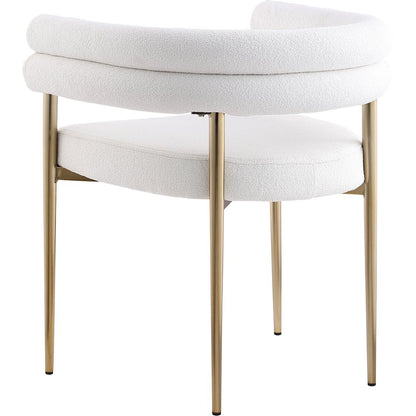 Brielle Cream Boucle Fabric Dining Chair, Set of 2
