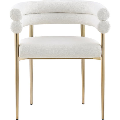 Brielle Cream Boucle Fabric Dining Chair, Set of 2