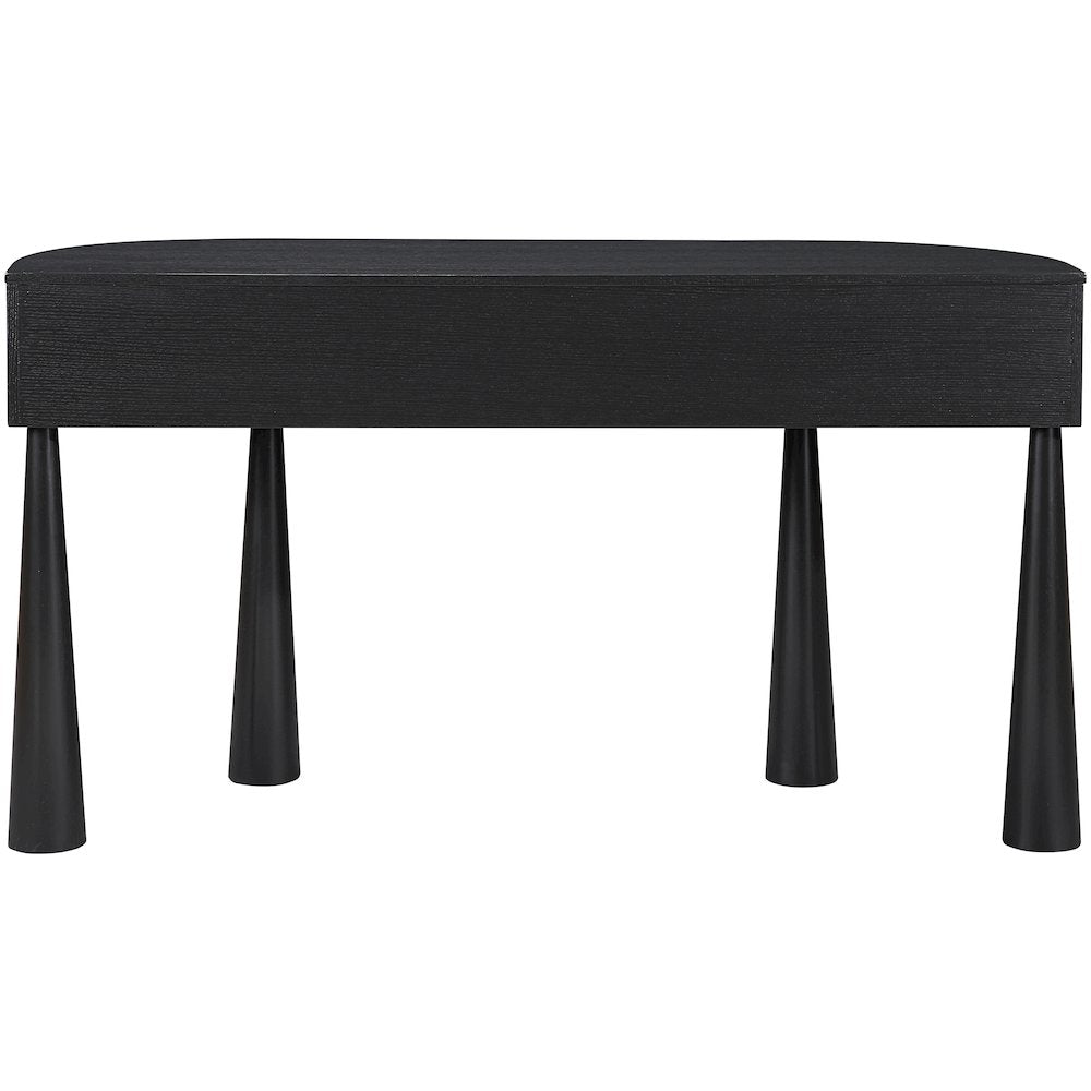 Oasis Black Acacia Veneer And Solid Wood Console Table