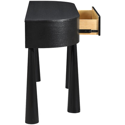Oasis Black Acacia Veneer And Solid Wood Console Table