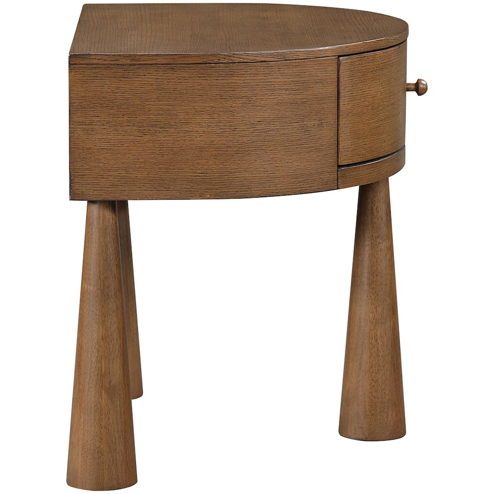 Oasis Brown Acacia Veneer And Solid Wood Night Stand