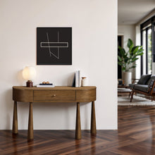 Oasis Brown Acacia Veneer And Solid Wood Console Table