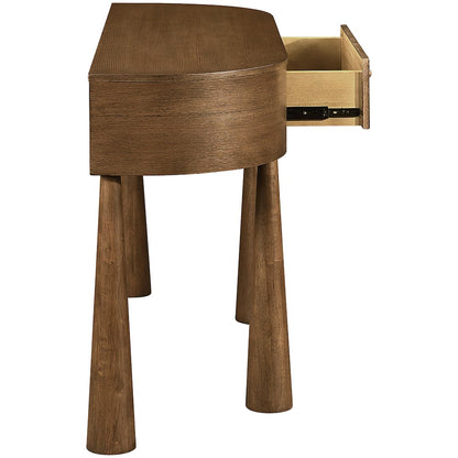Oasis Brown Acacia Veneer And Solid Wood Console Table