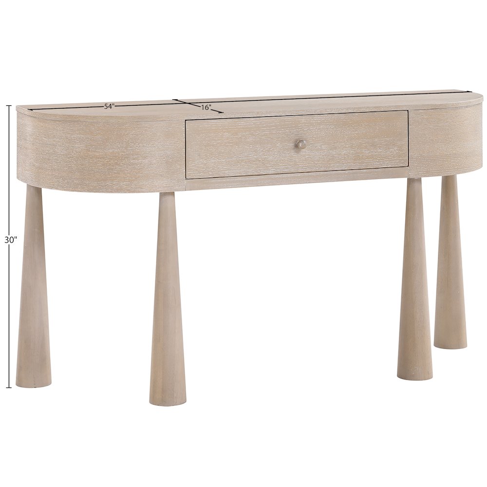 Oasis Natural Acacia Veneer And Solid Wood Console Table