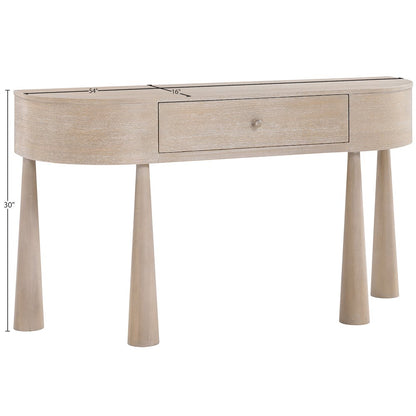 Oasis Natural Acacia Veneer And Solid Wood Console Table