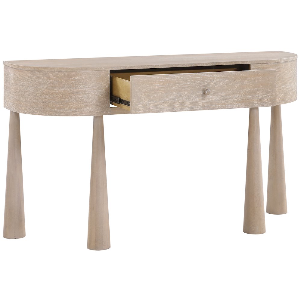 Oasis Natural Acacia Veneer And Solid Wood Console Table