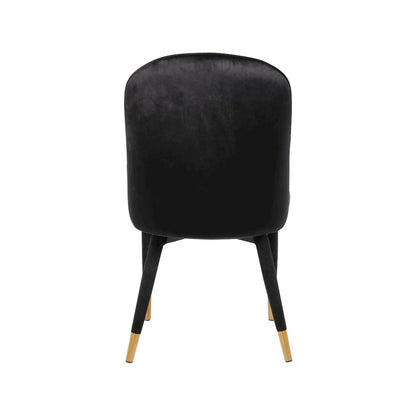 Belle Black Velvet Dining Chair, Set of 2