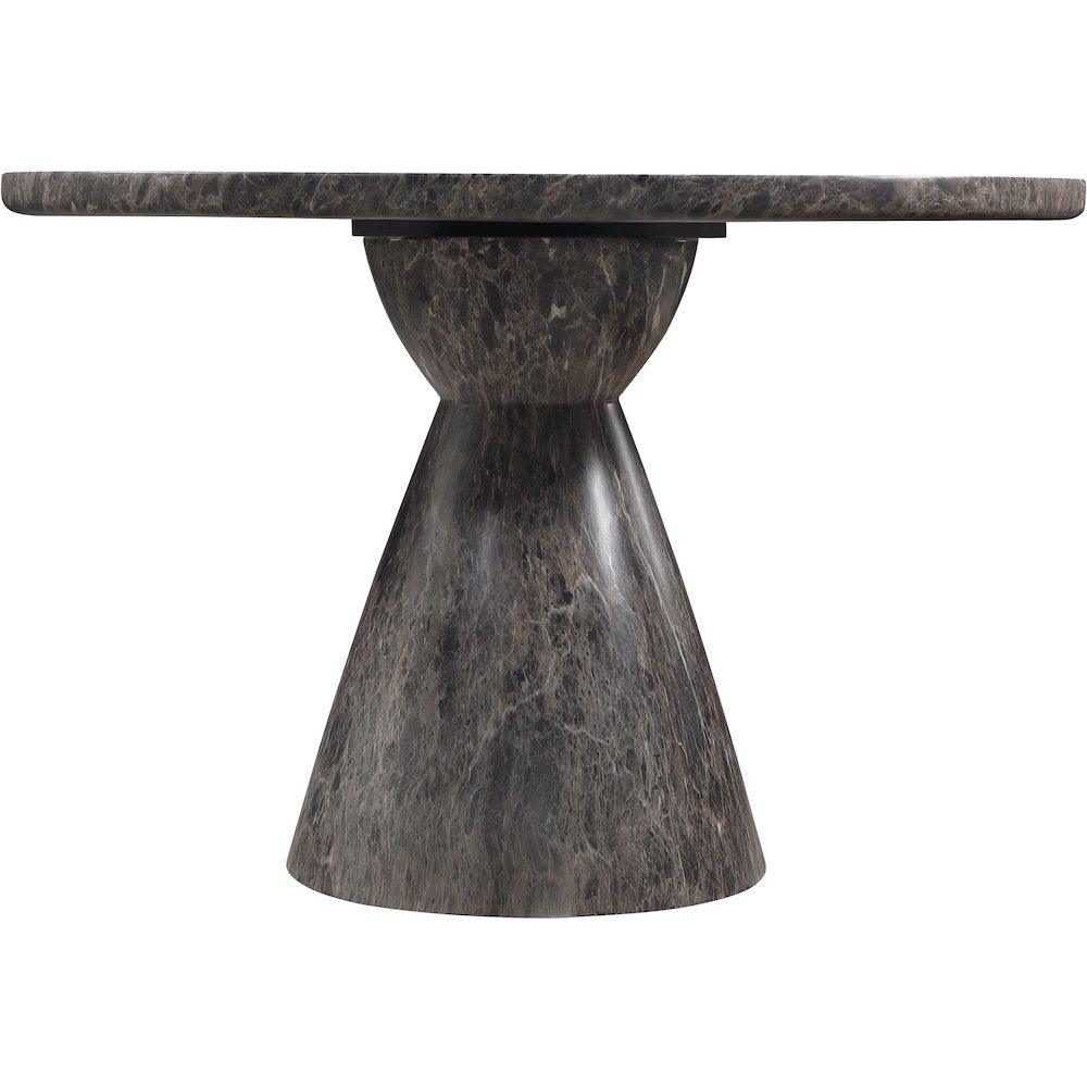 Aquino 43.5" Brown Concrete Indoor/Outdoor Dining Table