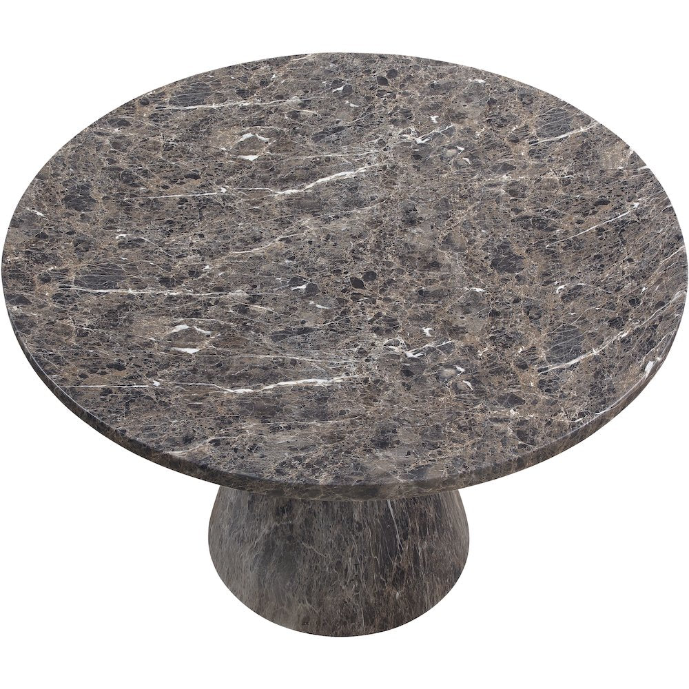 Aquino 43.5" Brown Concrete Indoor/Outdoor Dining Table