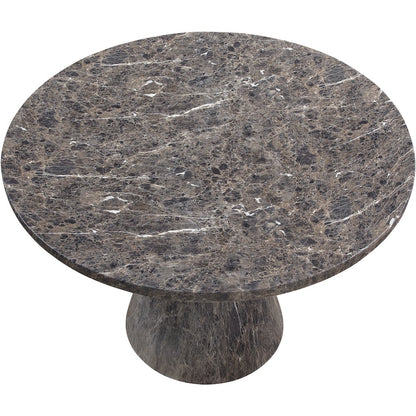 Aquino 43.5" Brown Concrete Indoor/Outdoor Dining Table