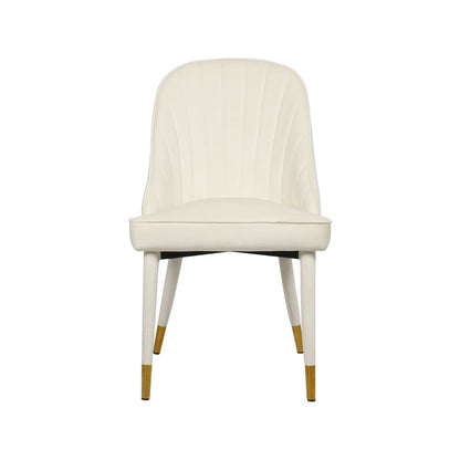 Belle Cream Velvet Dining Chair, Set of 2
