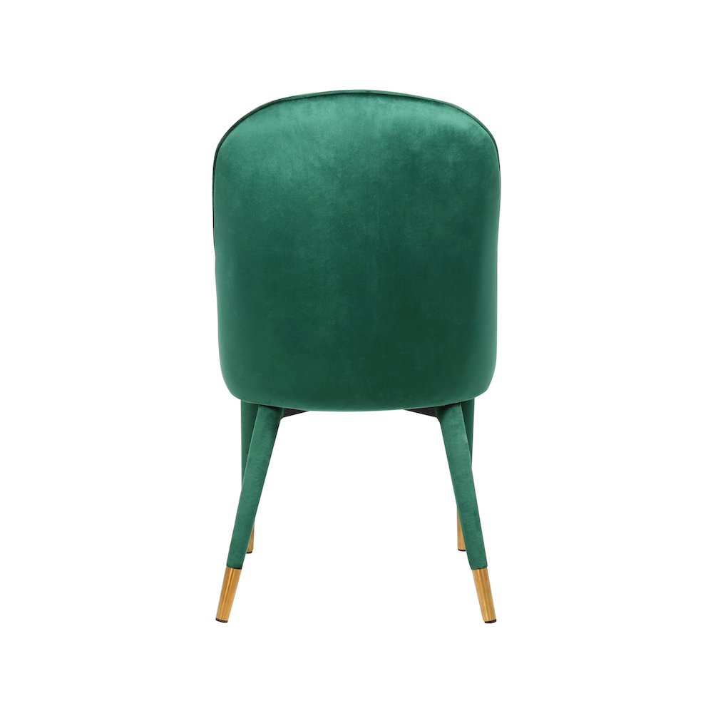 Belle Green Velvet Dining Chair, Set of 2