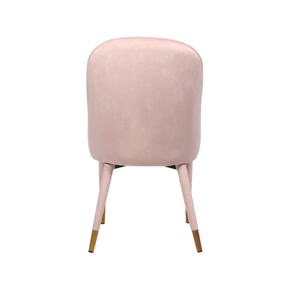 Belle Pink Velvet Dining Chair, Set of 2