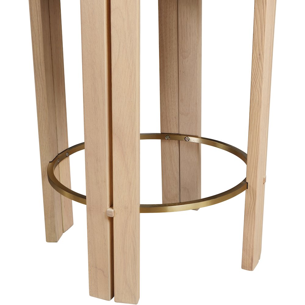 Harrison Cream Vegan Leather Counter Stool