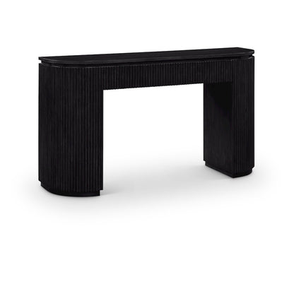 Astrid Black Solid Wood And Oak Veneer Console Table