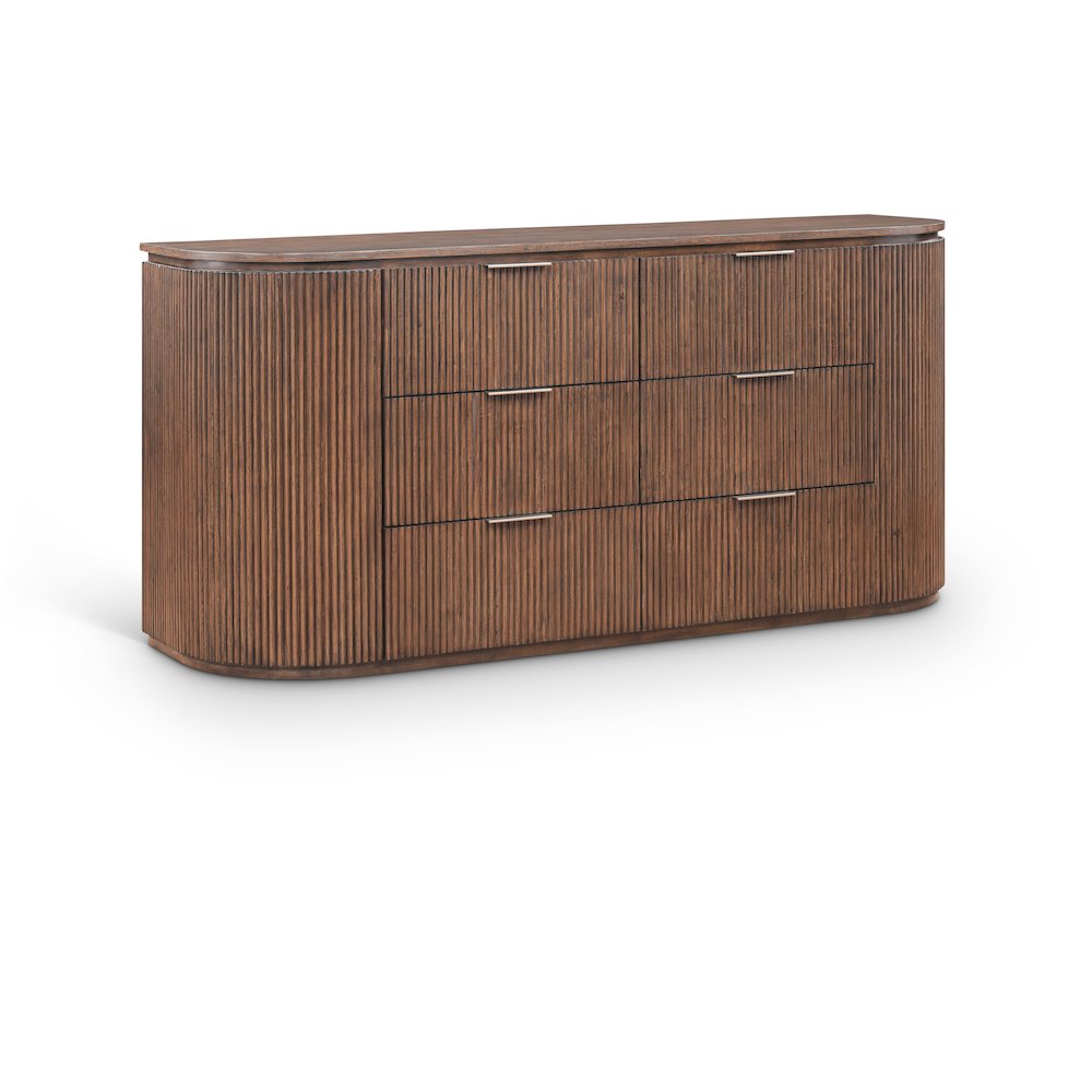 Astrid Brown Solid Wood And Oak Veneer Dresser