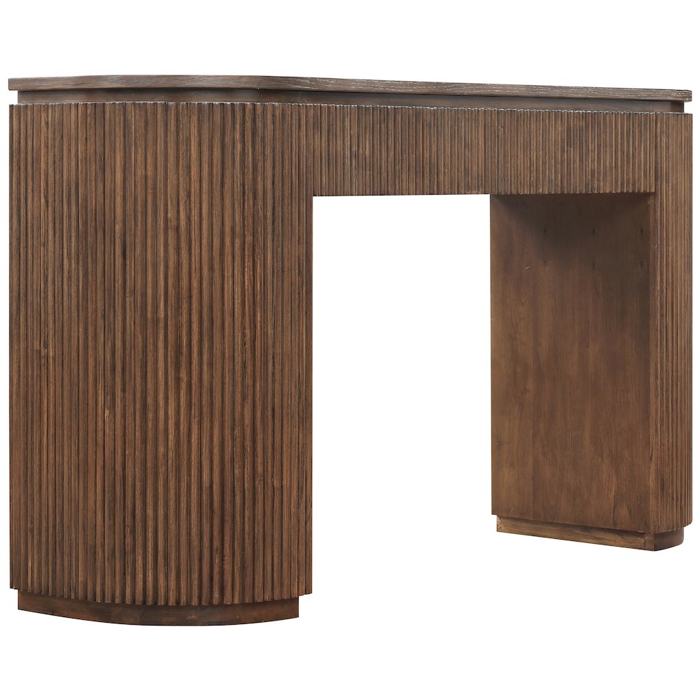 Astrid Brown Solid Wood And Oak Veneer Console Table