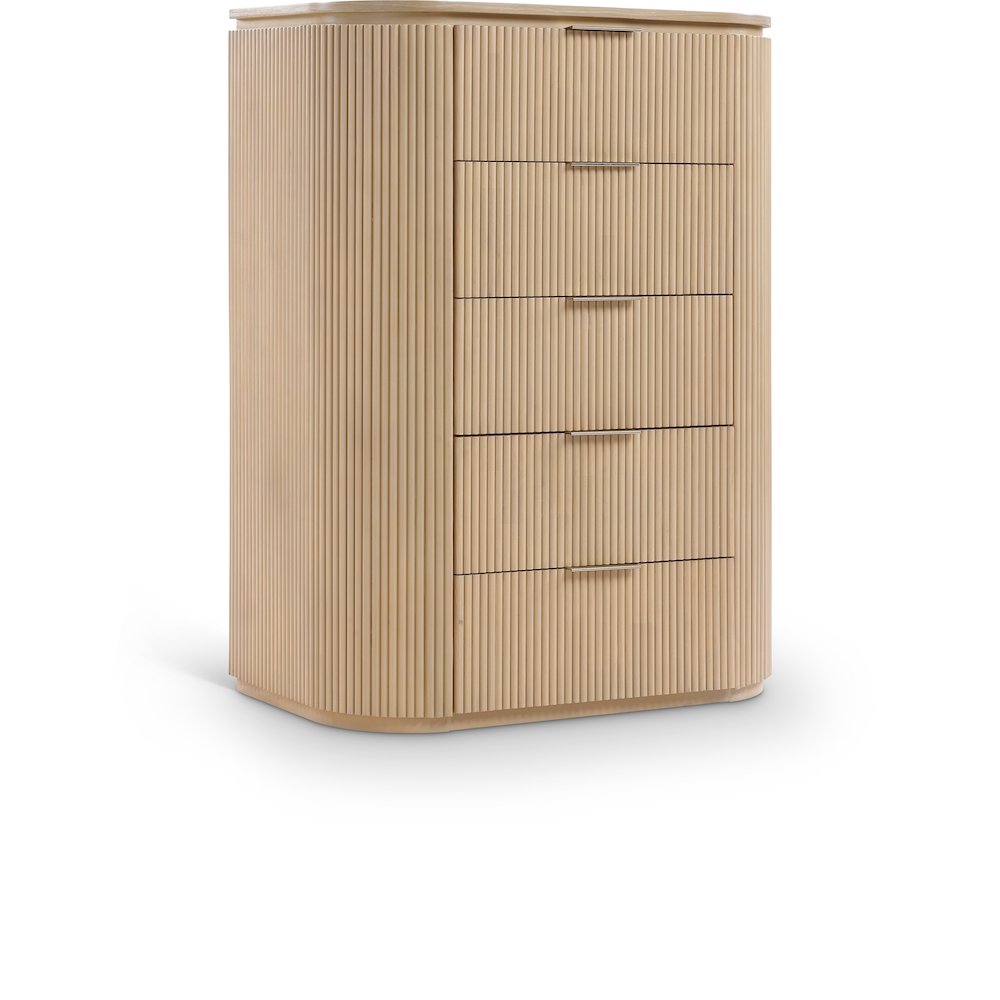 Astrid Natural Solid Wood And Oak Veneer Chest