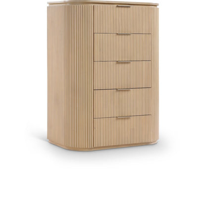 Astrid Natural Solid Wood And Oak Veneer Chest
