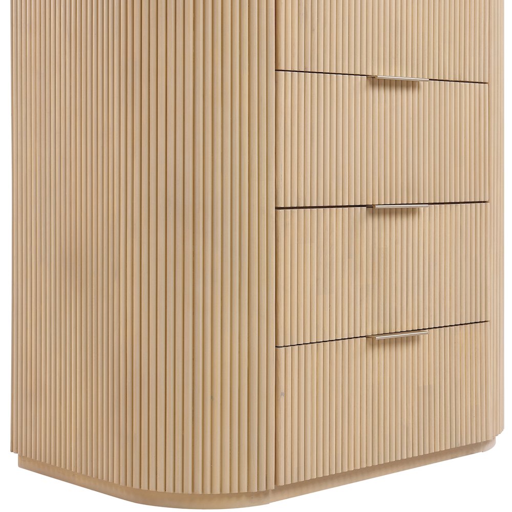 Astrid Natural Solid Wood And Oak Veneer Chest