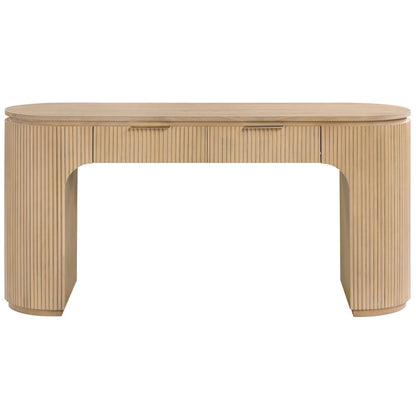 Astrid Natural Solid Wood And Oak Veneer Desk