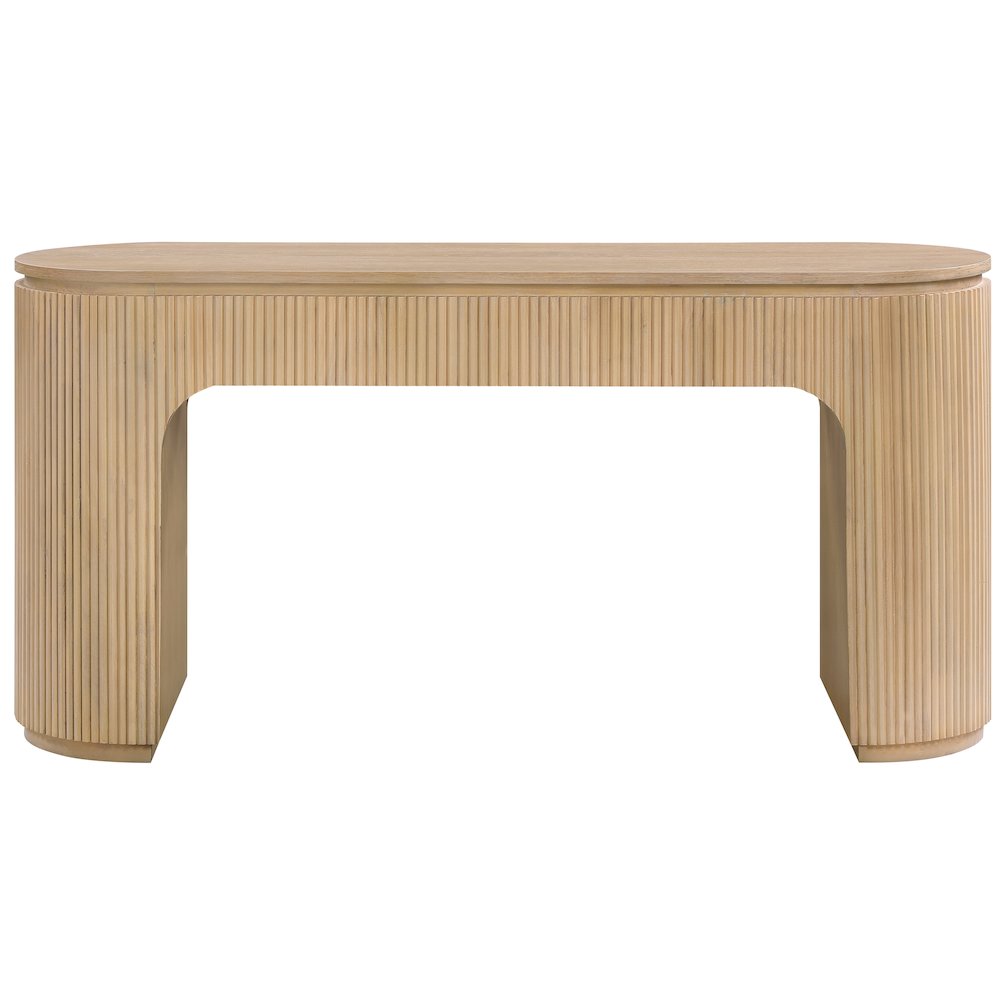 Astrid Natural Solid Wood And Oak Veneer Desk