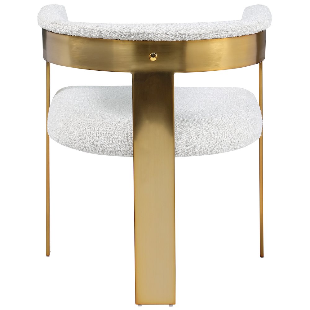 Romeo Cream Boucle Fabric Dining Chair, Set of 2