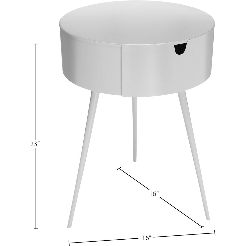 Bali White Night Stand