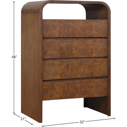 Giada Brown Solid Wood And Veneer Chest