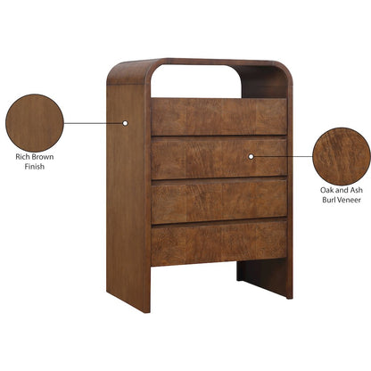 Giada Brown Solid Wood And Veneer Chest