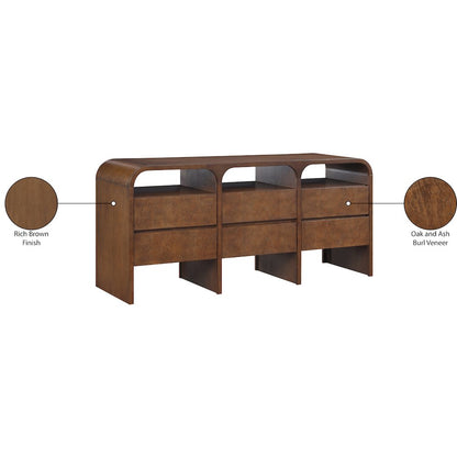 Giada Brown Solid Wood And Veneer Dresser