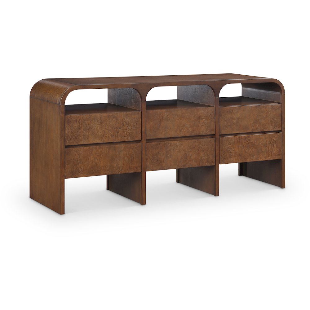 Giada Brown Solid Wood And Veneer Dresser