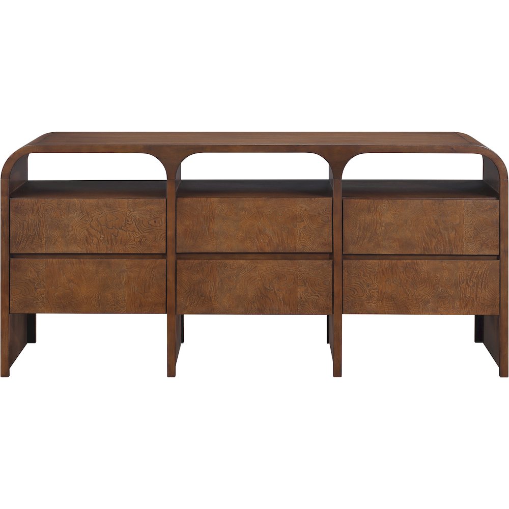 Giada Brown Solid Wood And Veneer Dresser