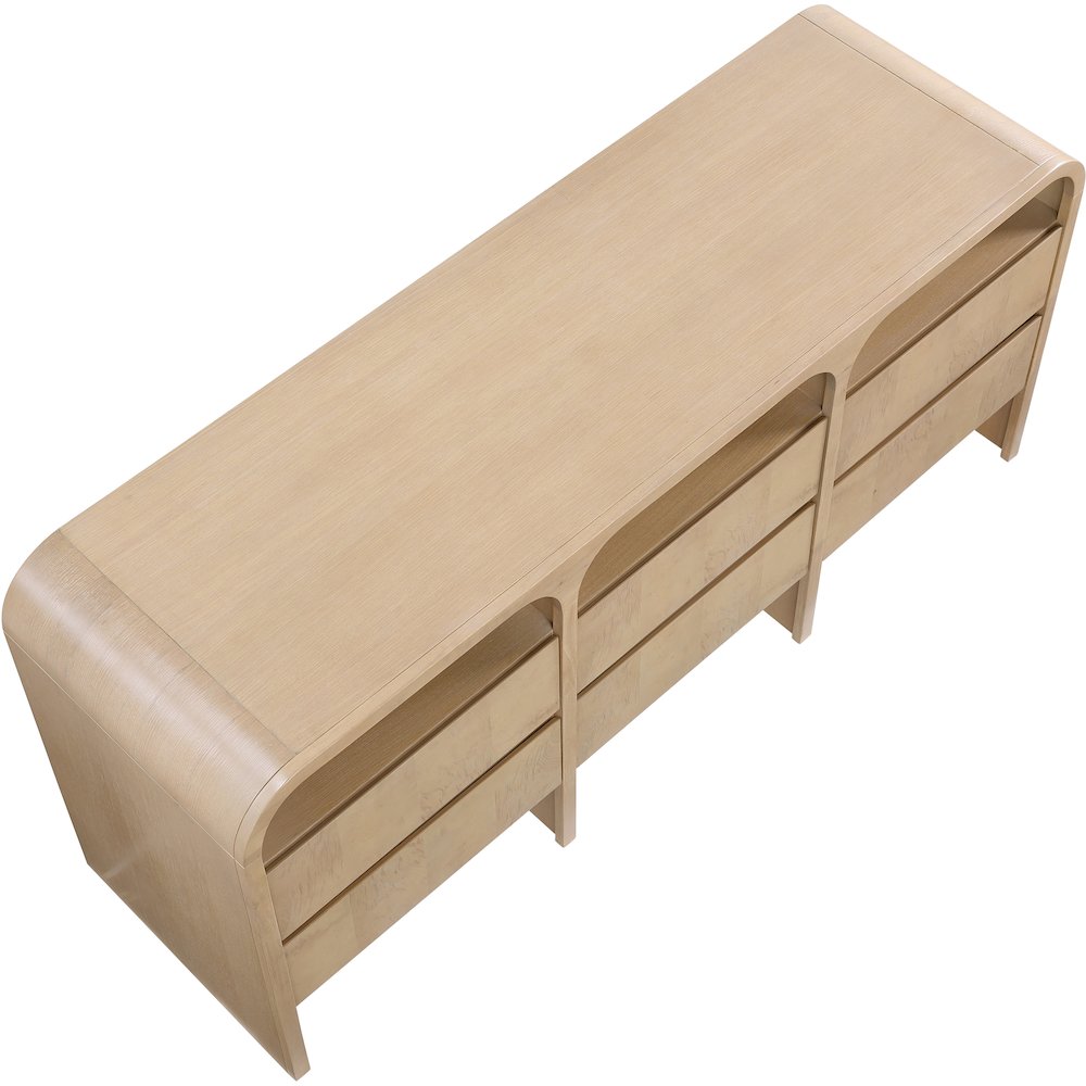 Giada Natural Solid Wood And Veneer Dresser
