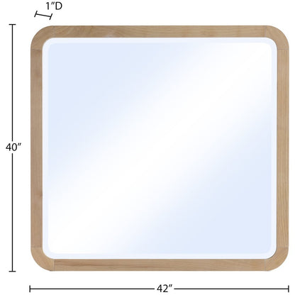 Giada Natural Solid Wood And Veneer Mirror