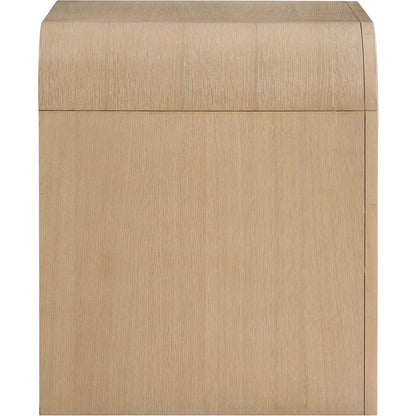 Giada Natural Solid Wood And Veneer Nightstand