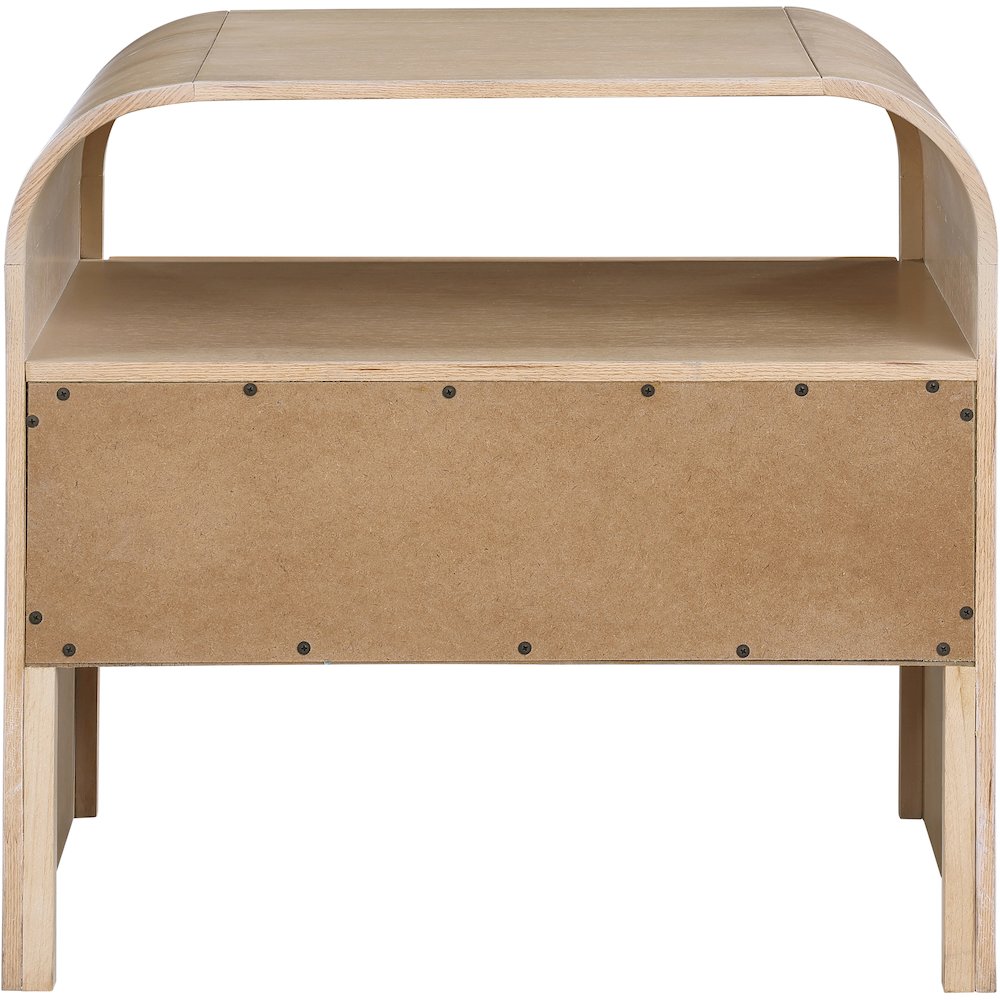 Giada Natural Solid Wood And Veneer Nightstand