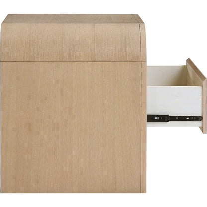 Giada Natural Solid Wood And Veneer Nightstand