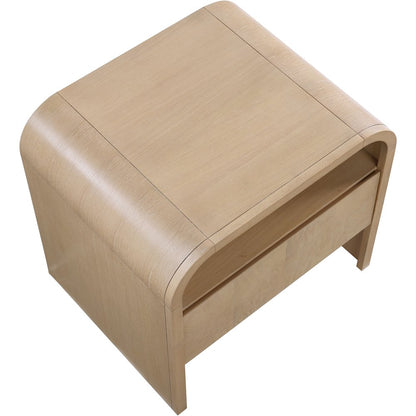 Giada Natural Solid Wood And Veneer Nightstand