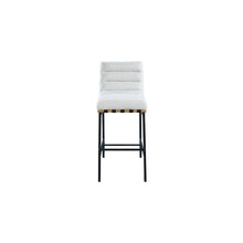 Burke Cream Boucle Fabric Bar Stool