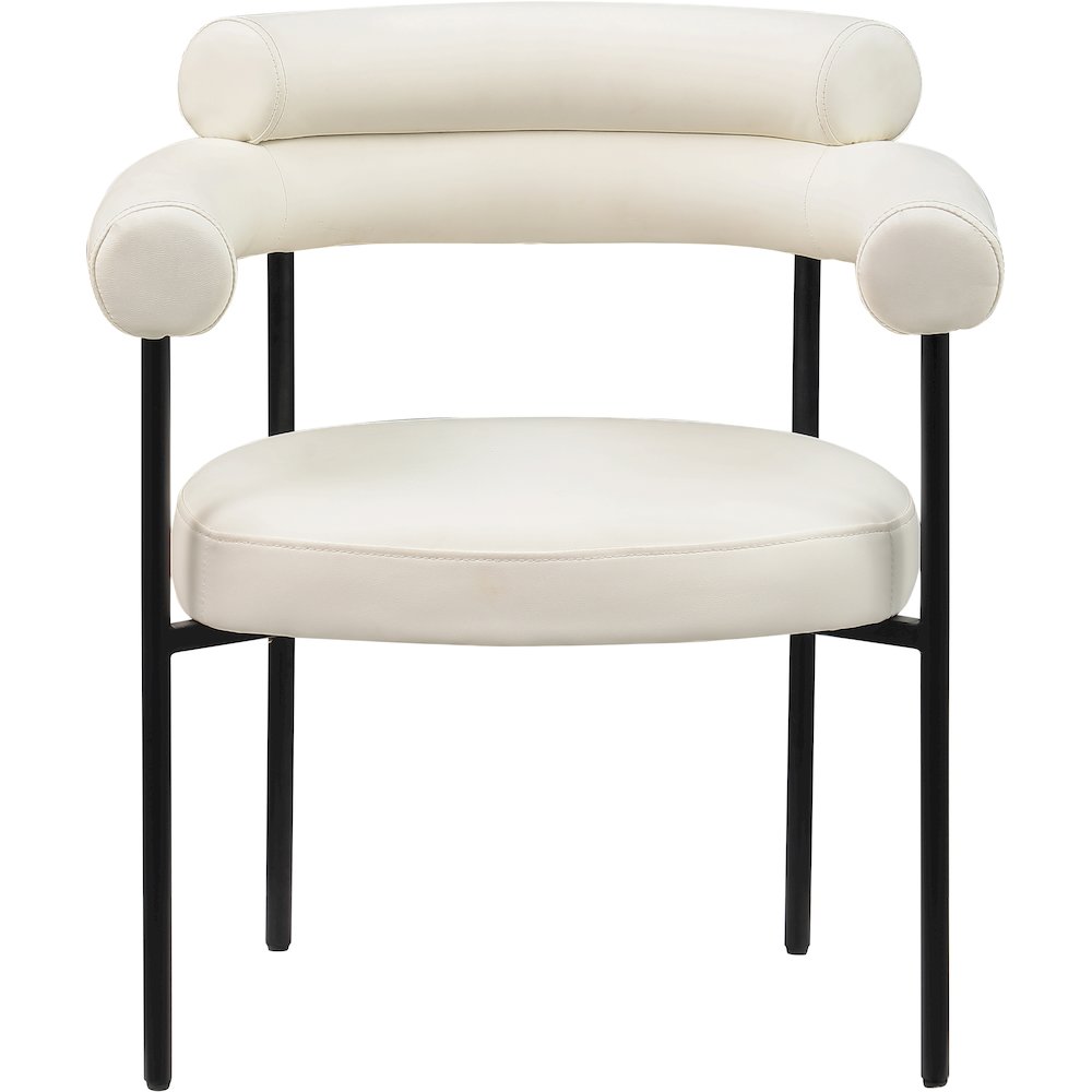 Blake Cream Vegan Leather Dining Chair, Set of 2