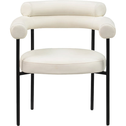 Blake Cream Vegan Leather Dining Chair, Set of 2
