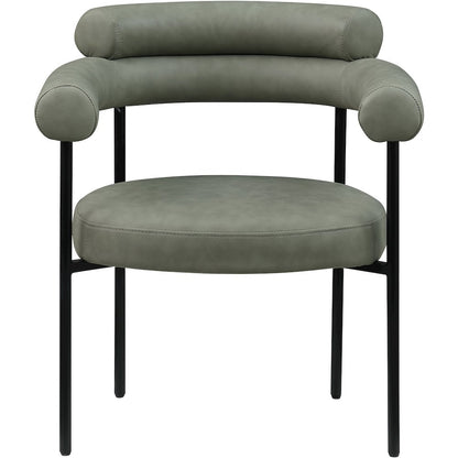 Blake Green Vegan Leather Dining Chair, Set of 2