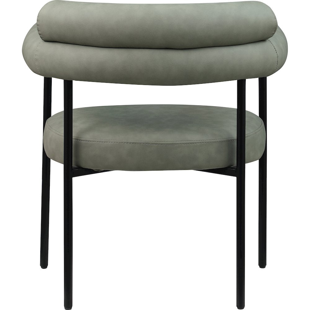 Blake Green Vegan Leather Dining Chair, Set of 2