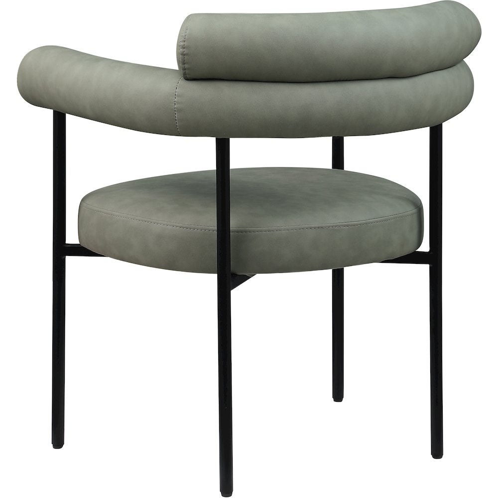 Blake Green Vegan Leather Dining Chair, Set of 2